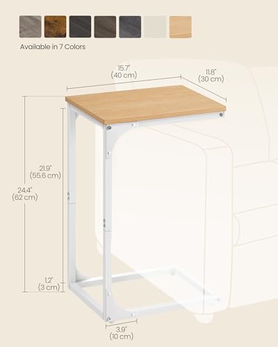 VASAGLE C-Shaped Side Table
