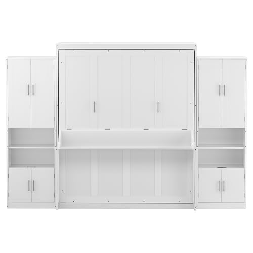 Queen Murphy Bed with Desk and Drawers