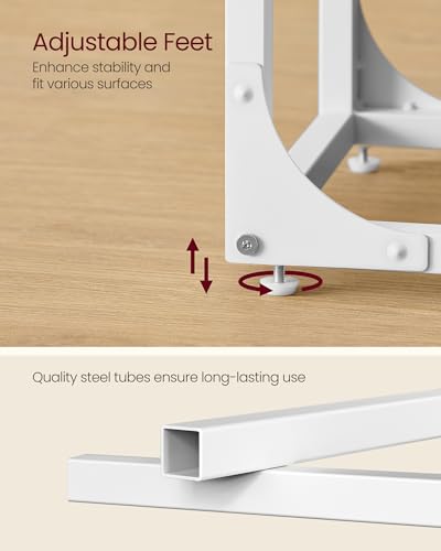 VASAGLE C-Shaped Side Table