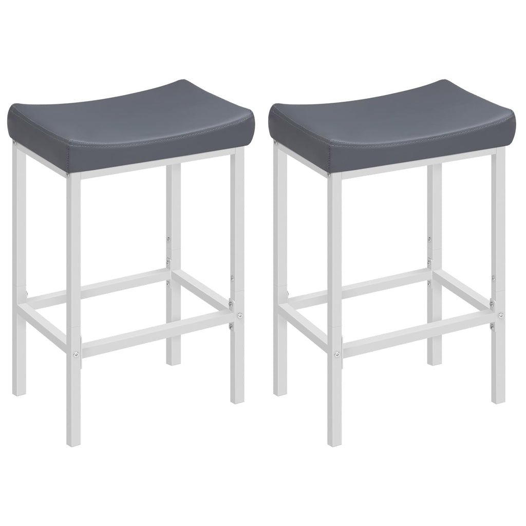 HOOBRO Upholstered Saddle Bar Stools