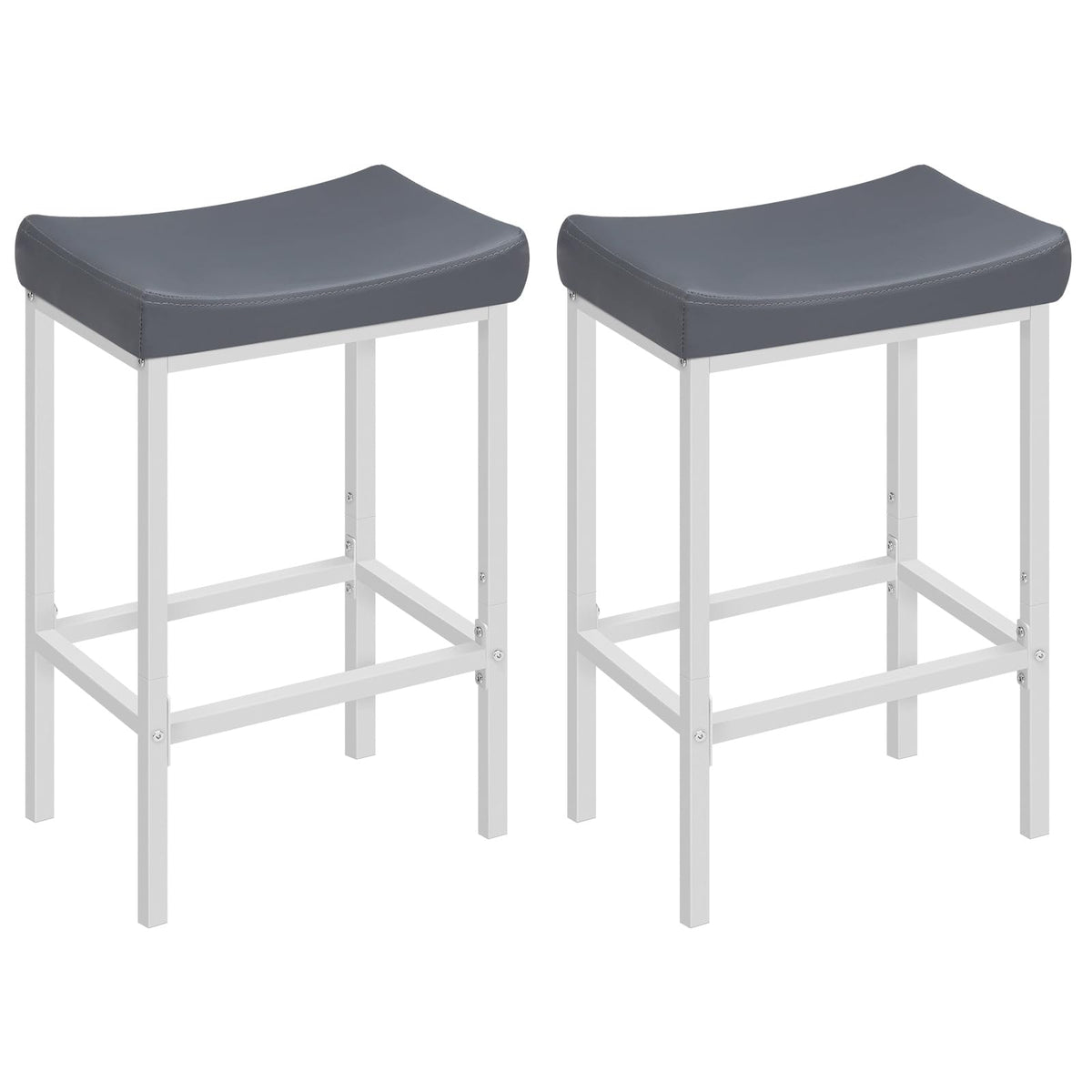 HOOBRO Upholstered Saddle Bar Stools
