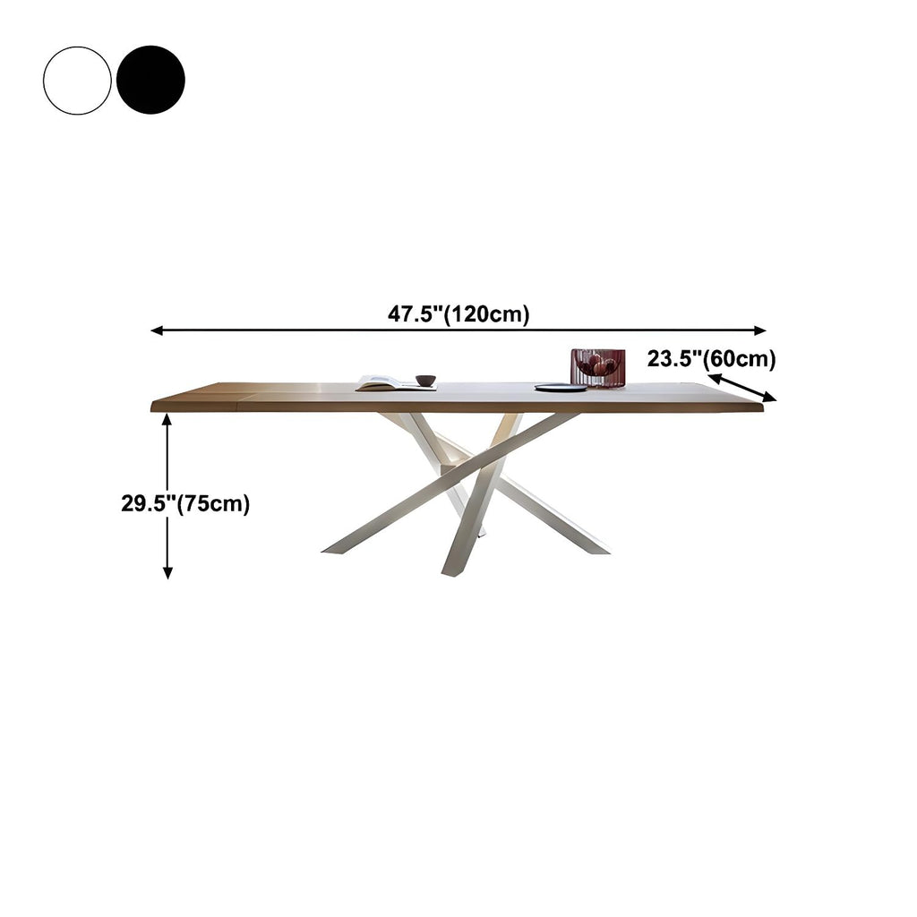 LITFAD Pine and Metal Pedestal Dining Table