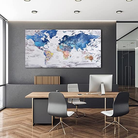 Pogusmavi Large Modern Canvas Wall Art
