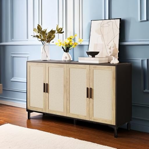 JASIWAY 48-Inch Rattan Sideboard