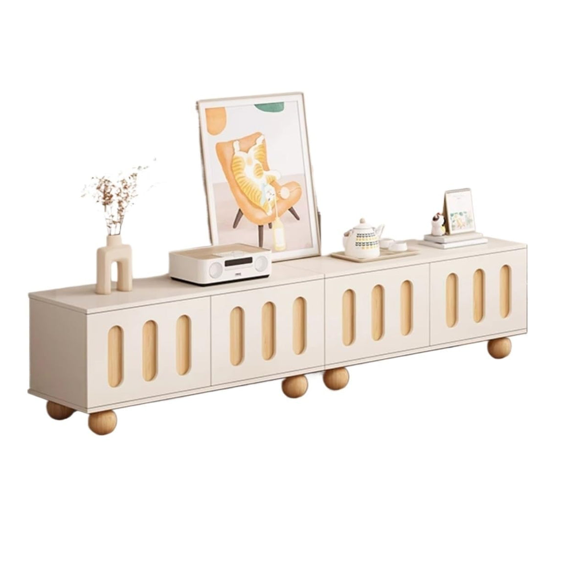 Minimalist Wooden TV Console