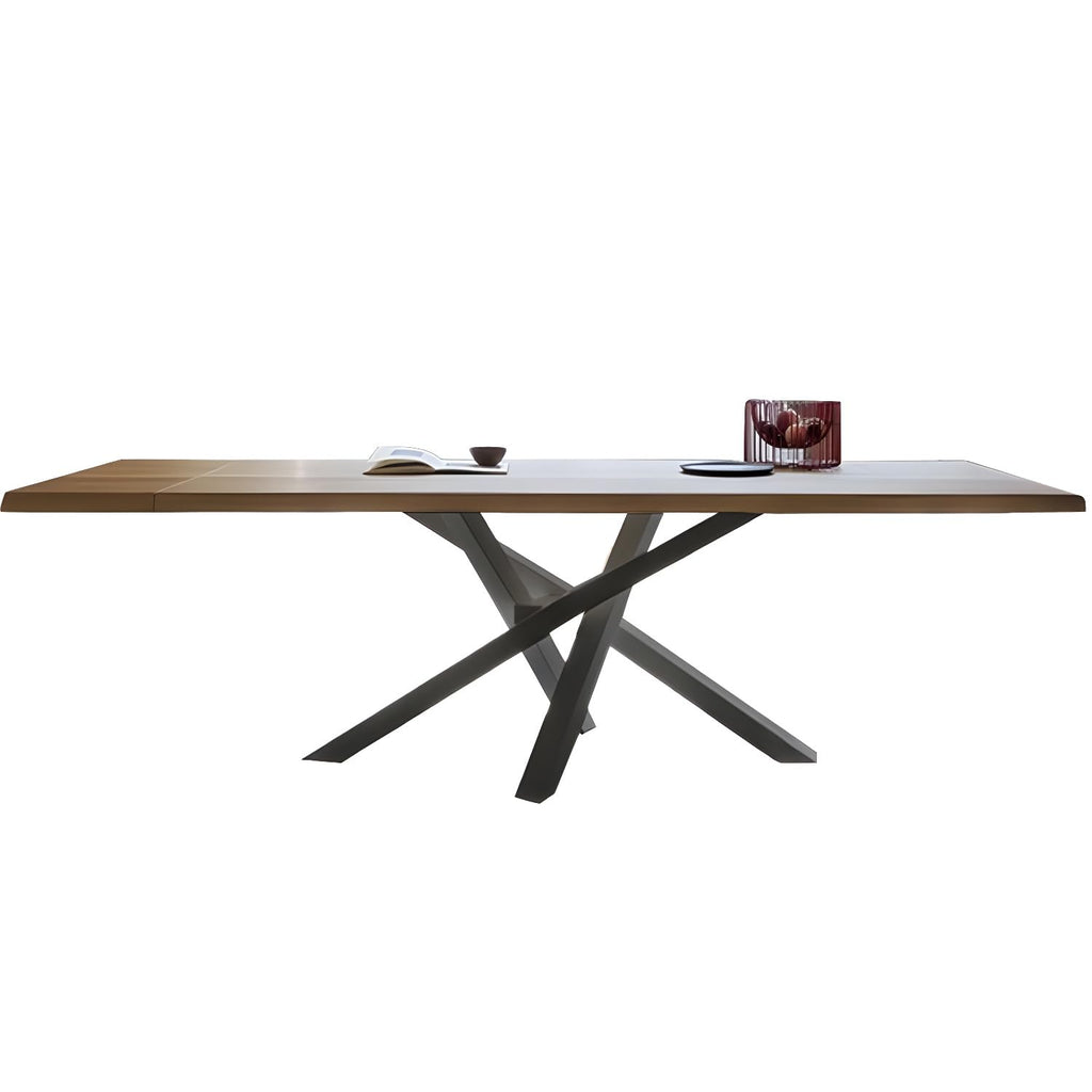 LITFAD Pine and Metal Pedestal Dining Table