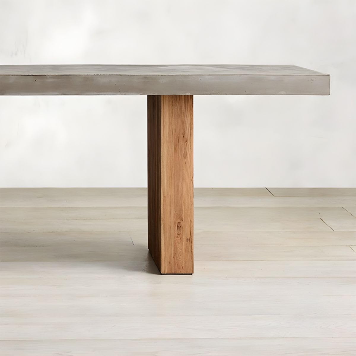 LAKIQ Solid Wood Double-Pedestal Dining Table