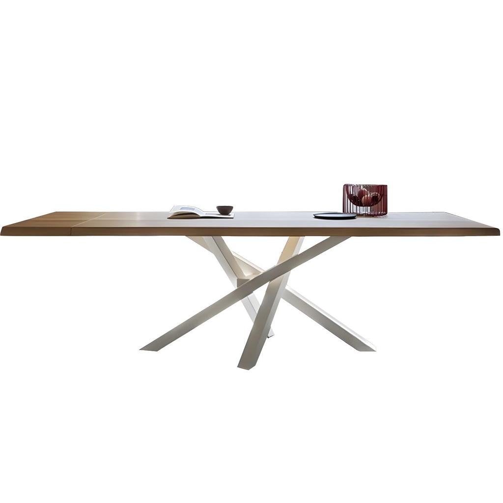 LITFAD Pine and Metal Pedestal Dining Table