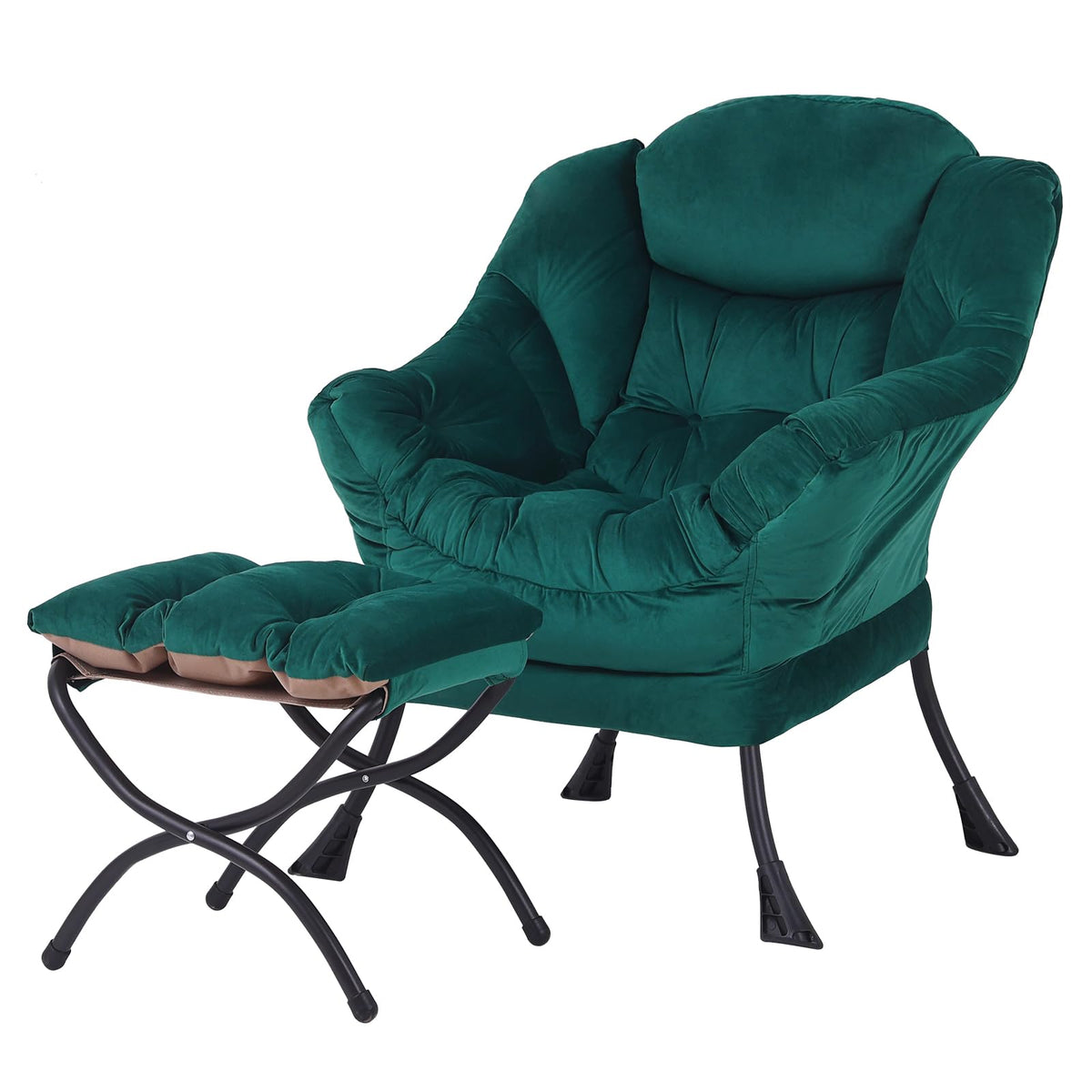 Welnow Lounge Armchair with Ottoman