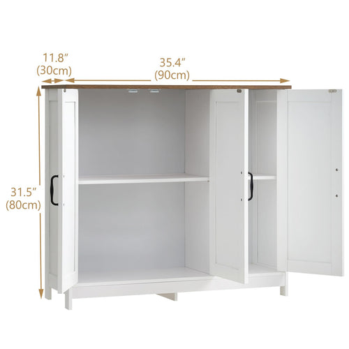 Cozivellia Three-Door Farmhouse Sideboard