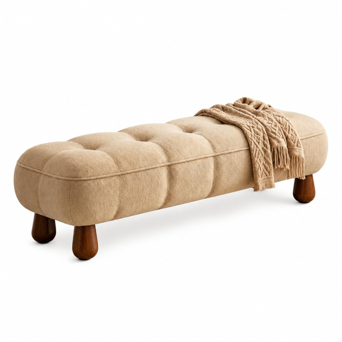 Tufted Upholstered Bedroom Bench