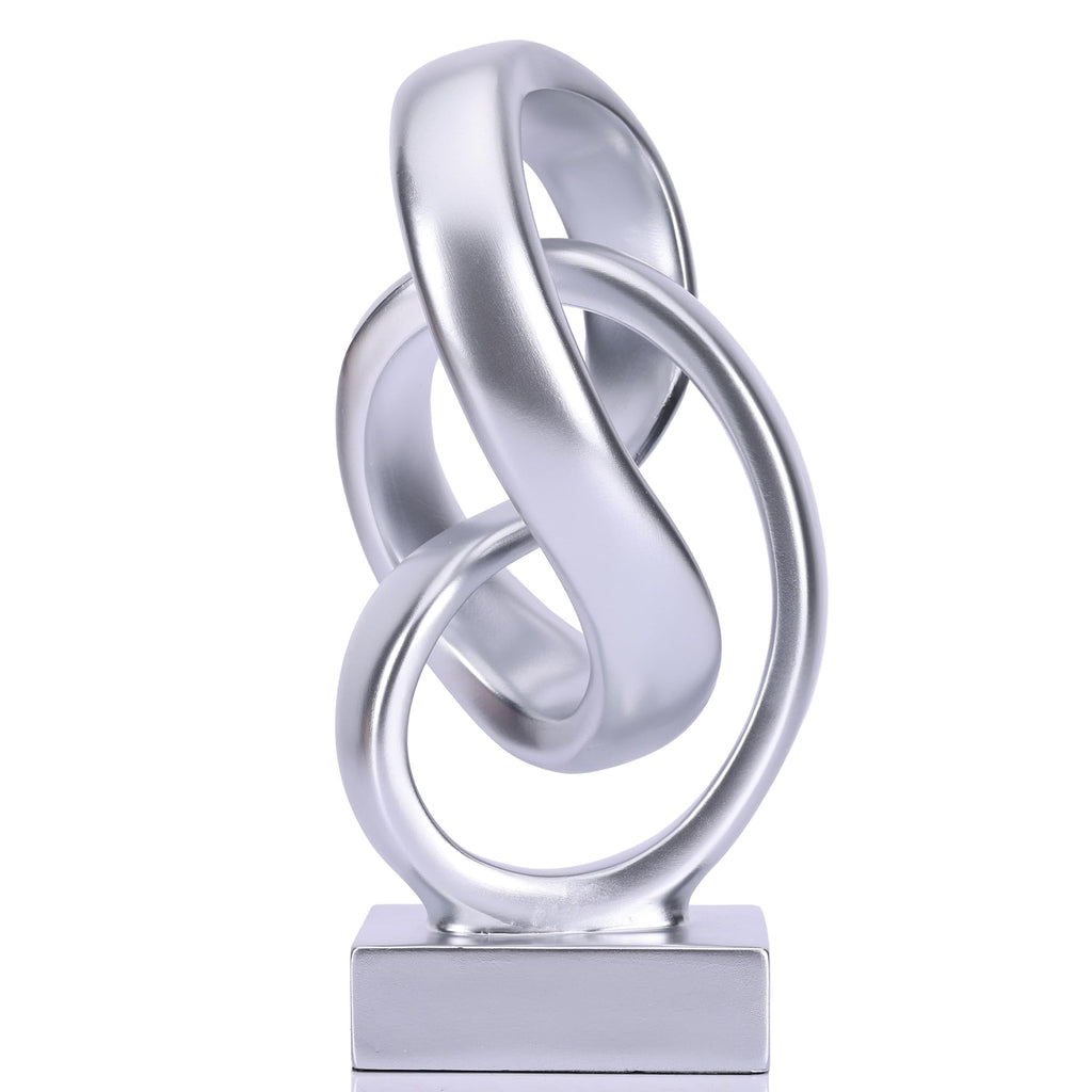 Modern Möbius Knot Resin Sculpture