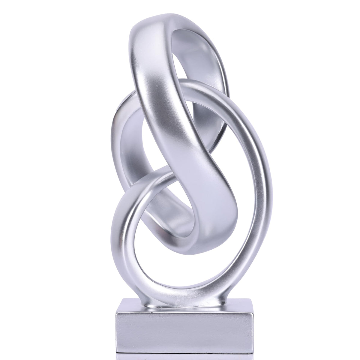Modern Möbius Knot Resin Sculpture
