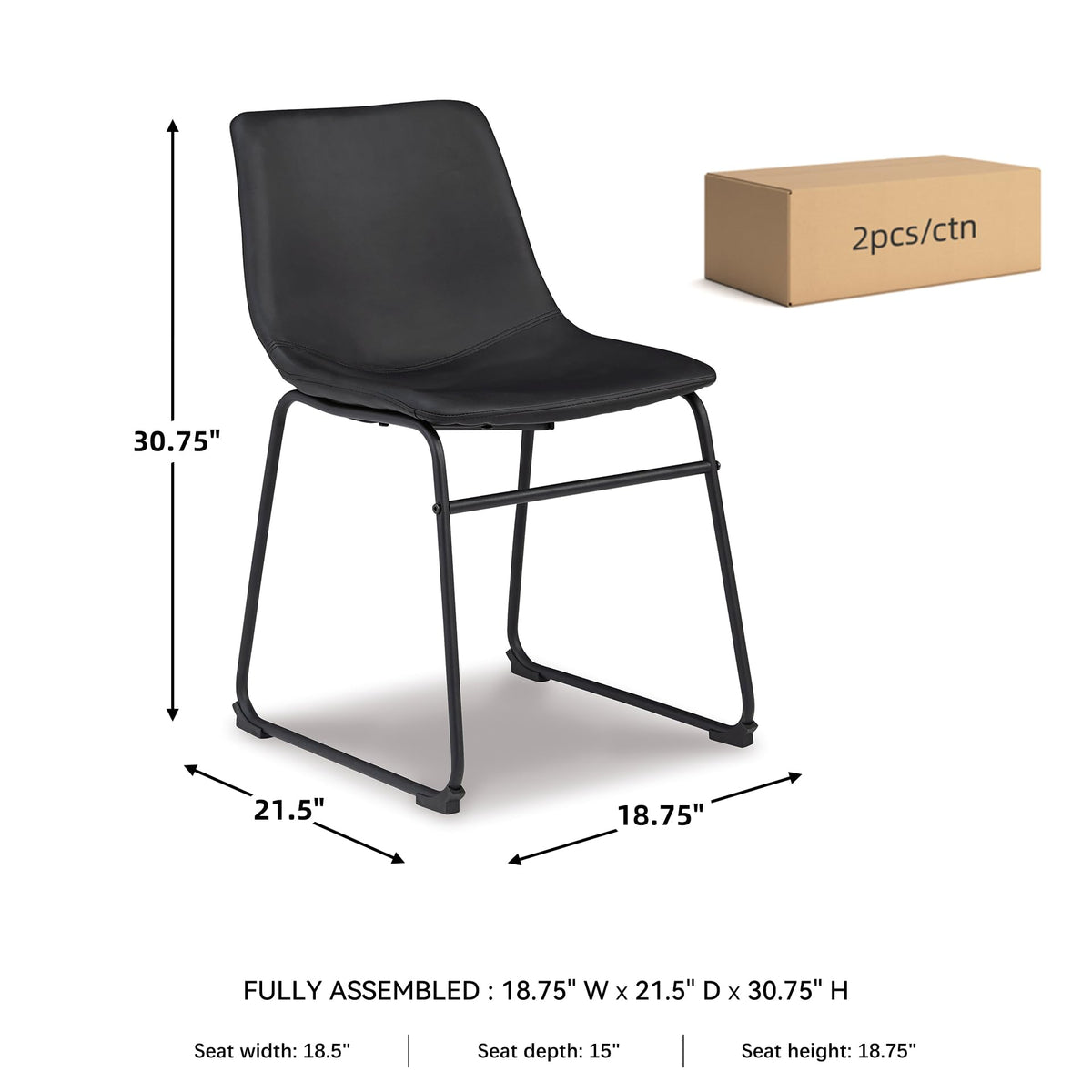 Ashley Centiar Mid-Century Dining Chairs
