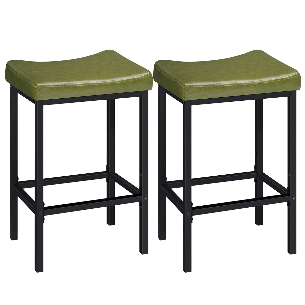HOOBRO Upholstered Saddle Bar Stools