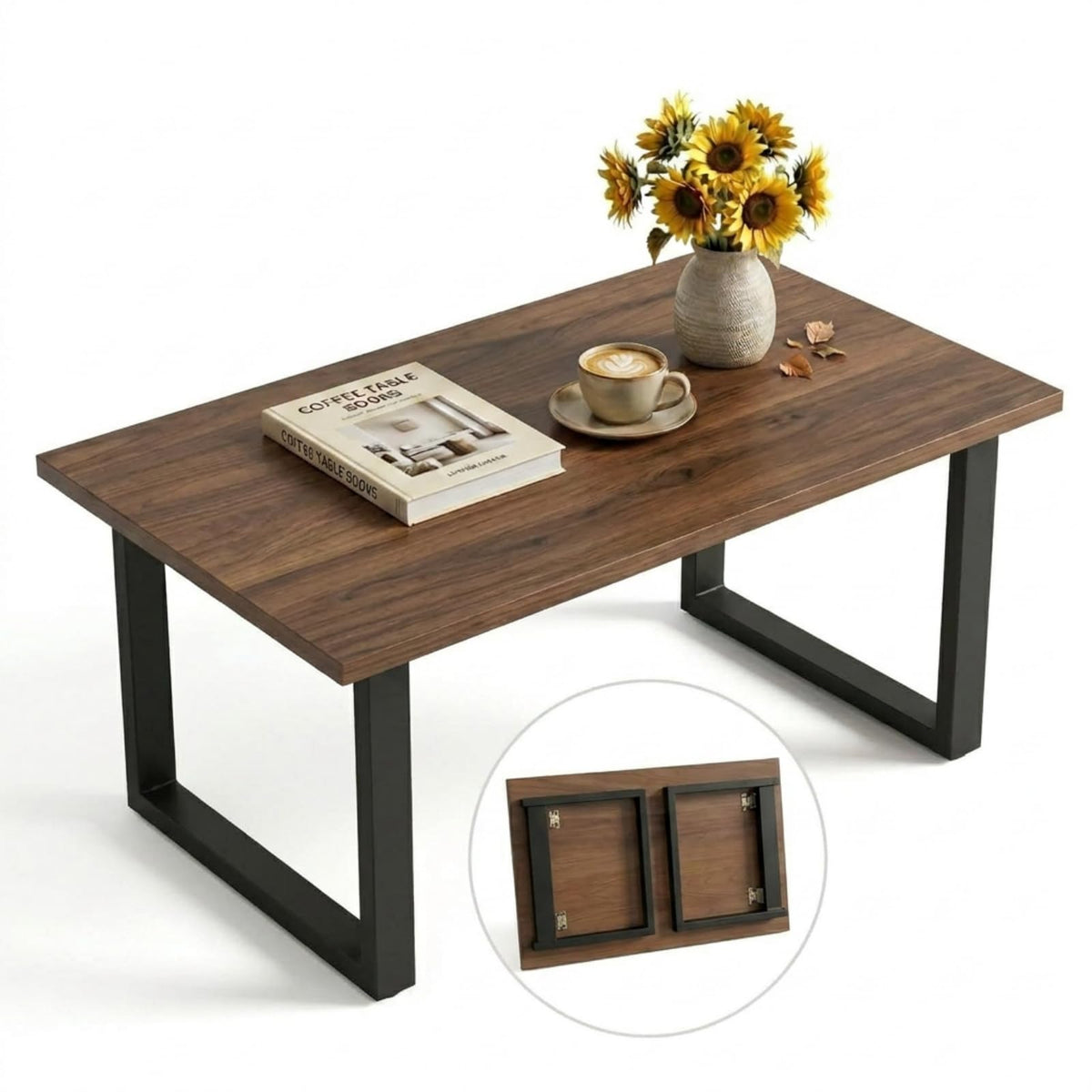 Walnut Folding Coffee Table