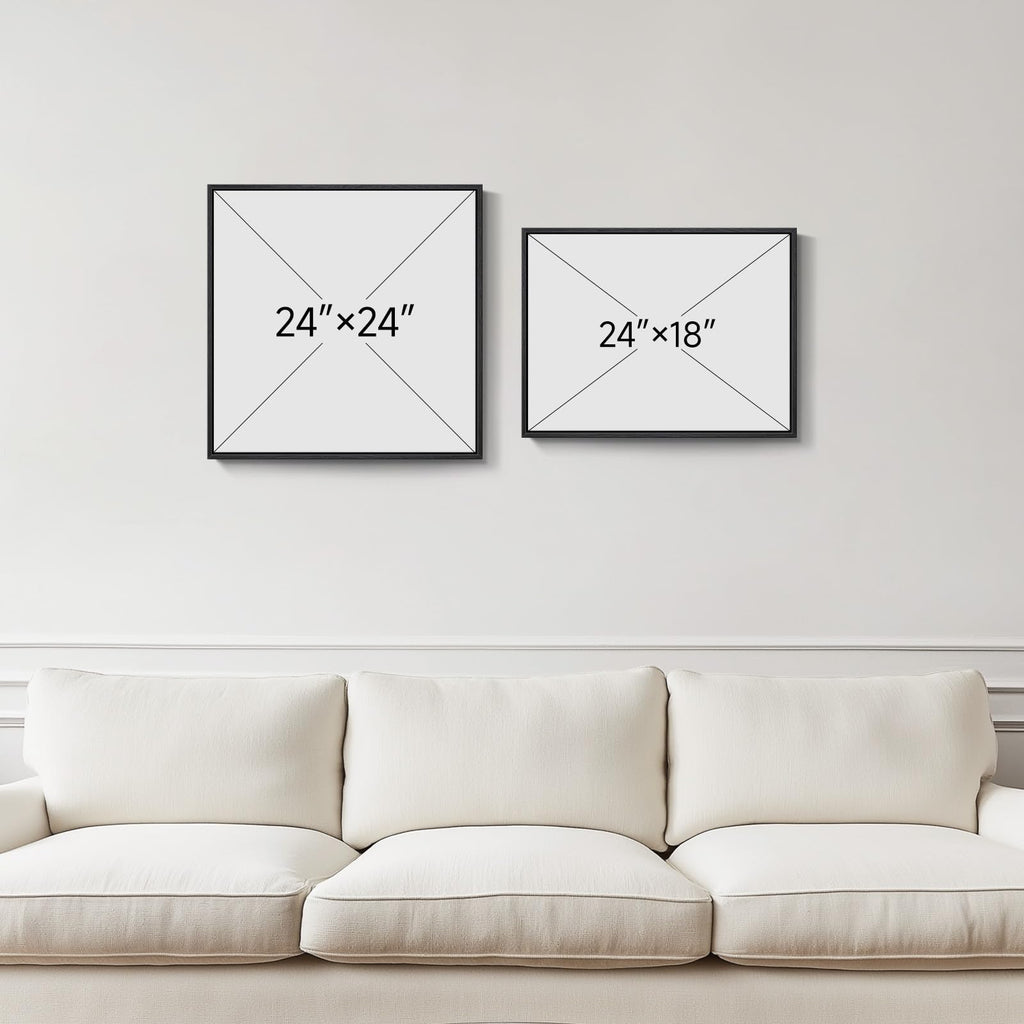 Large Framed Boho Bedroom Wall Art
