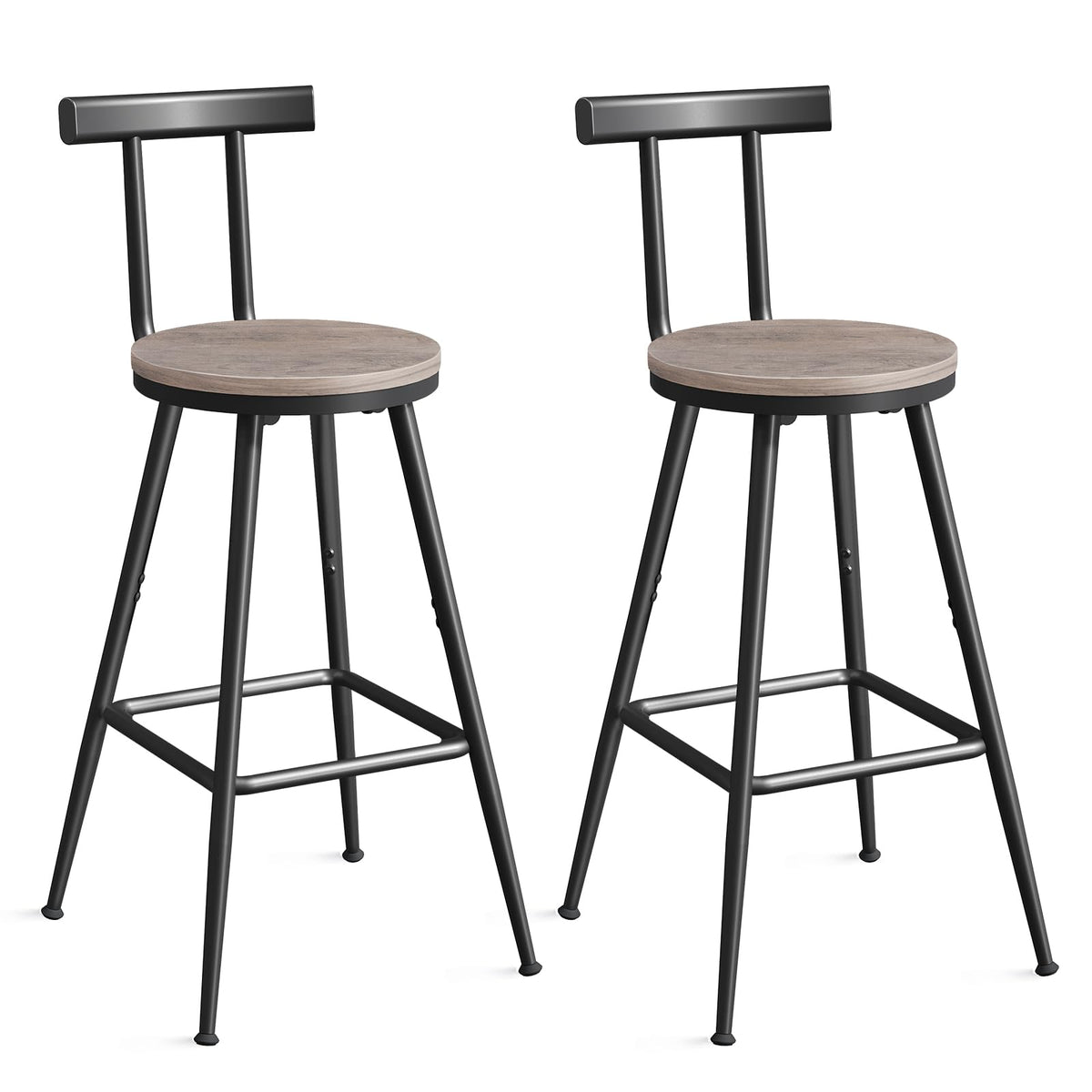 MAHANCRIS 26-Inch Bar Stools, Set of Two