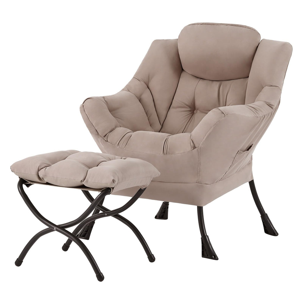 Welnow Lounge Armchair with Ottoman