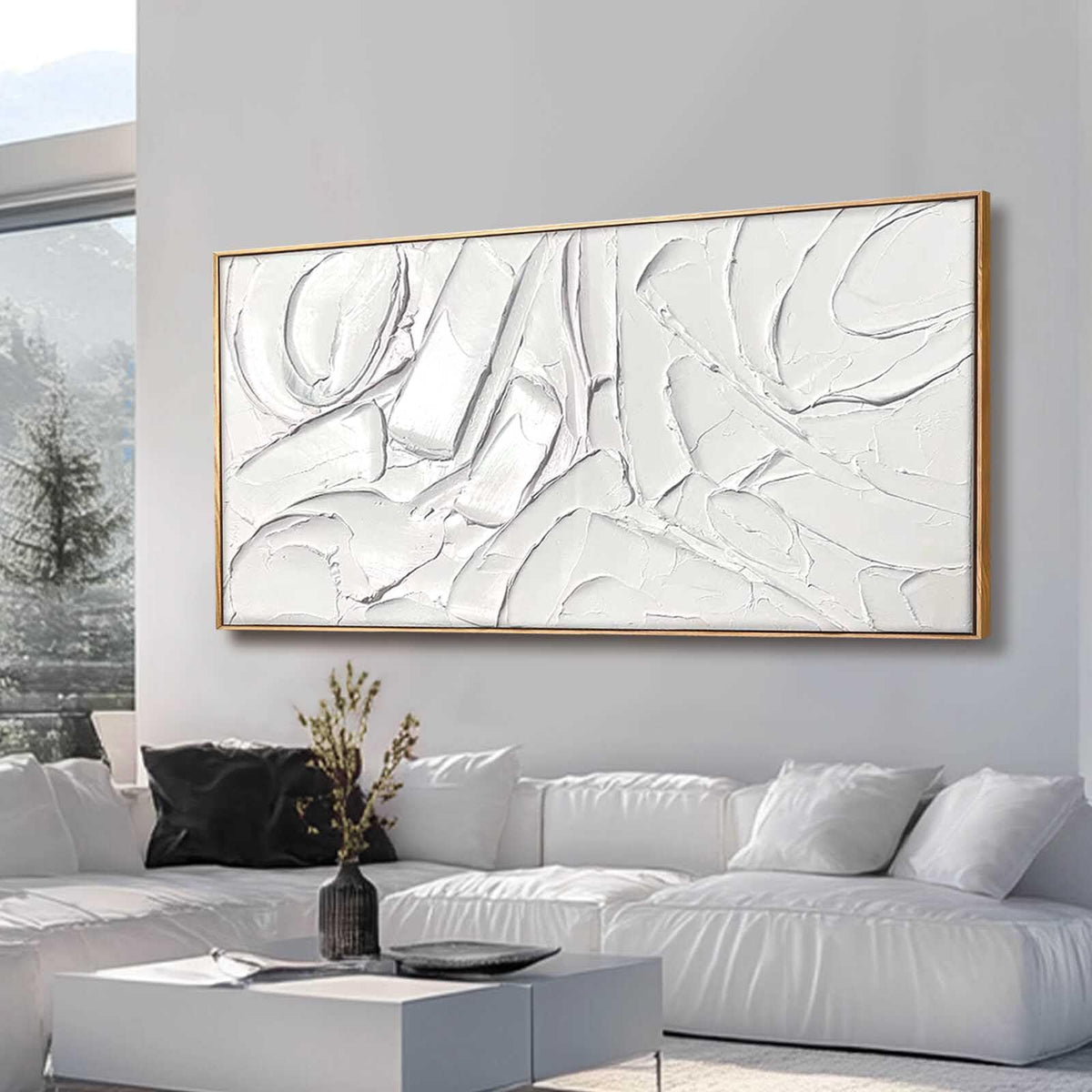 XIANSHOU Abstract Branch Canvas Wall Art
