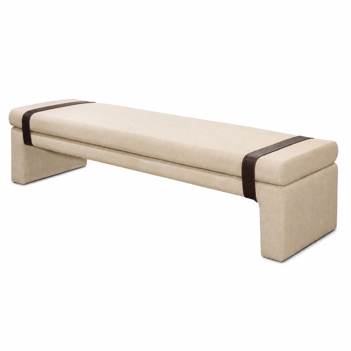FUNEWBO Solid Wood Padded Bedroom Bench