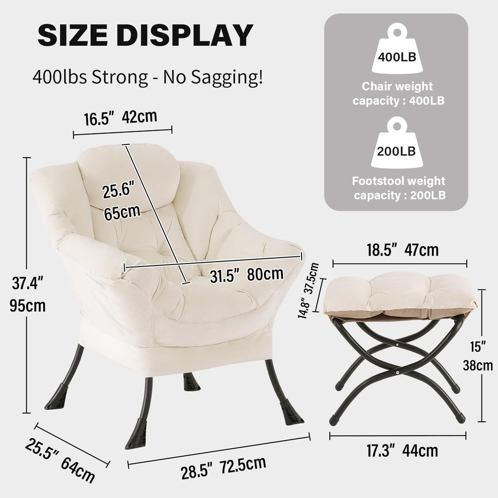 Tiita Lazy Armchair with Ottoman