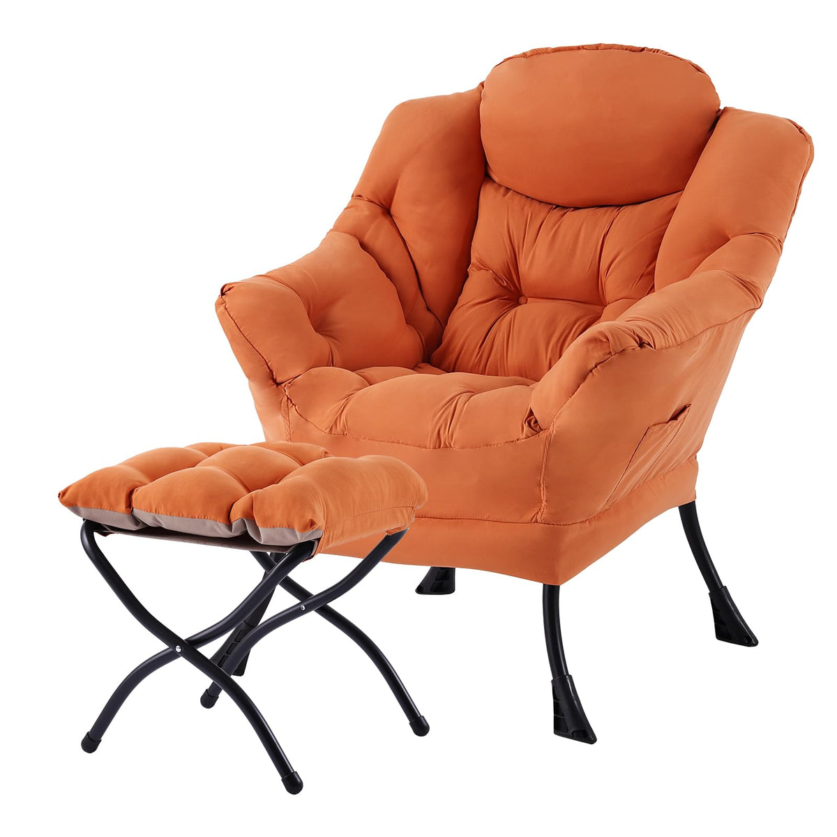 Welnow Lounge Armchair with Ottoman