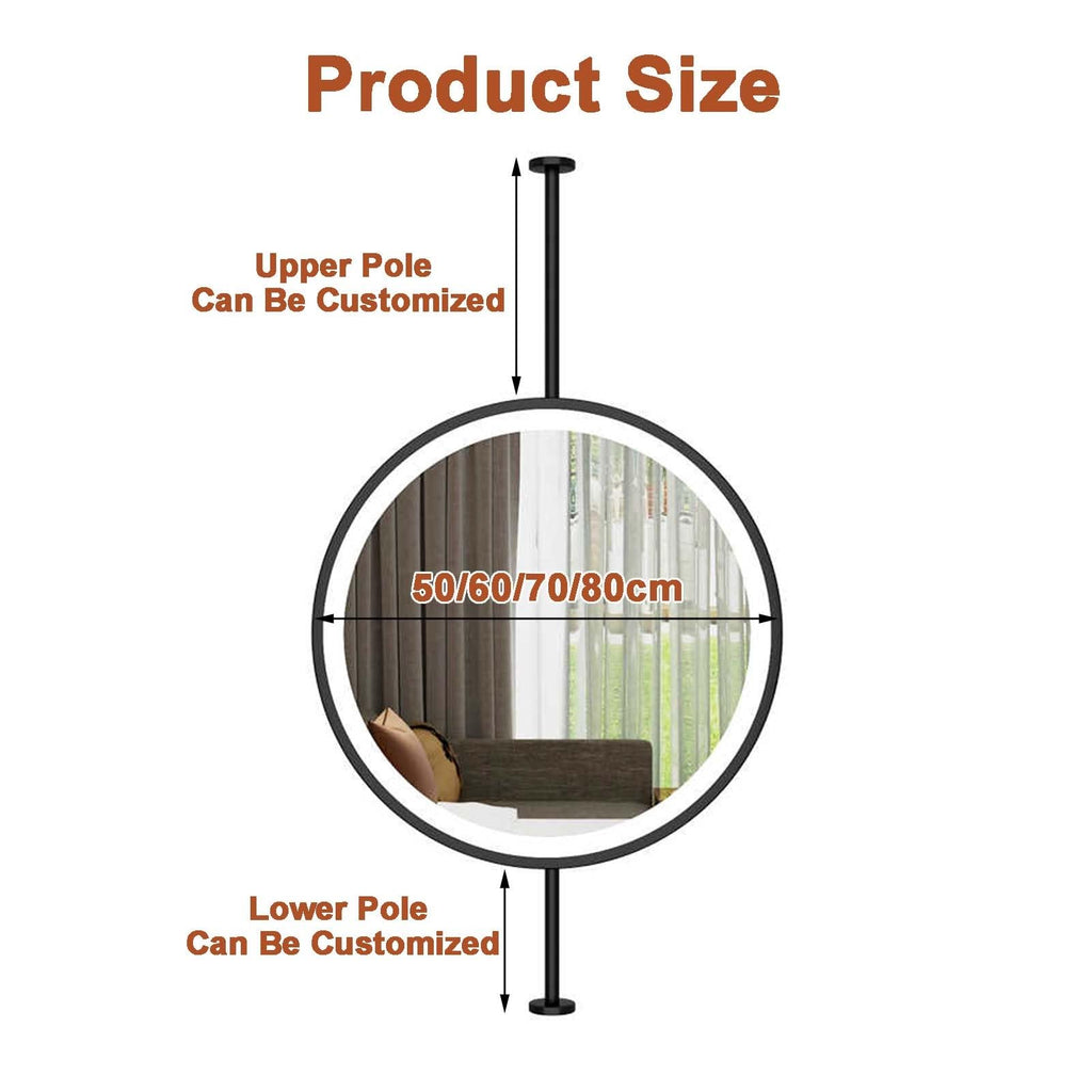 Round Hanging LED Makeup Mirror