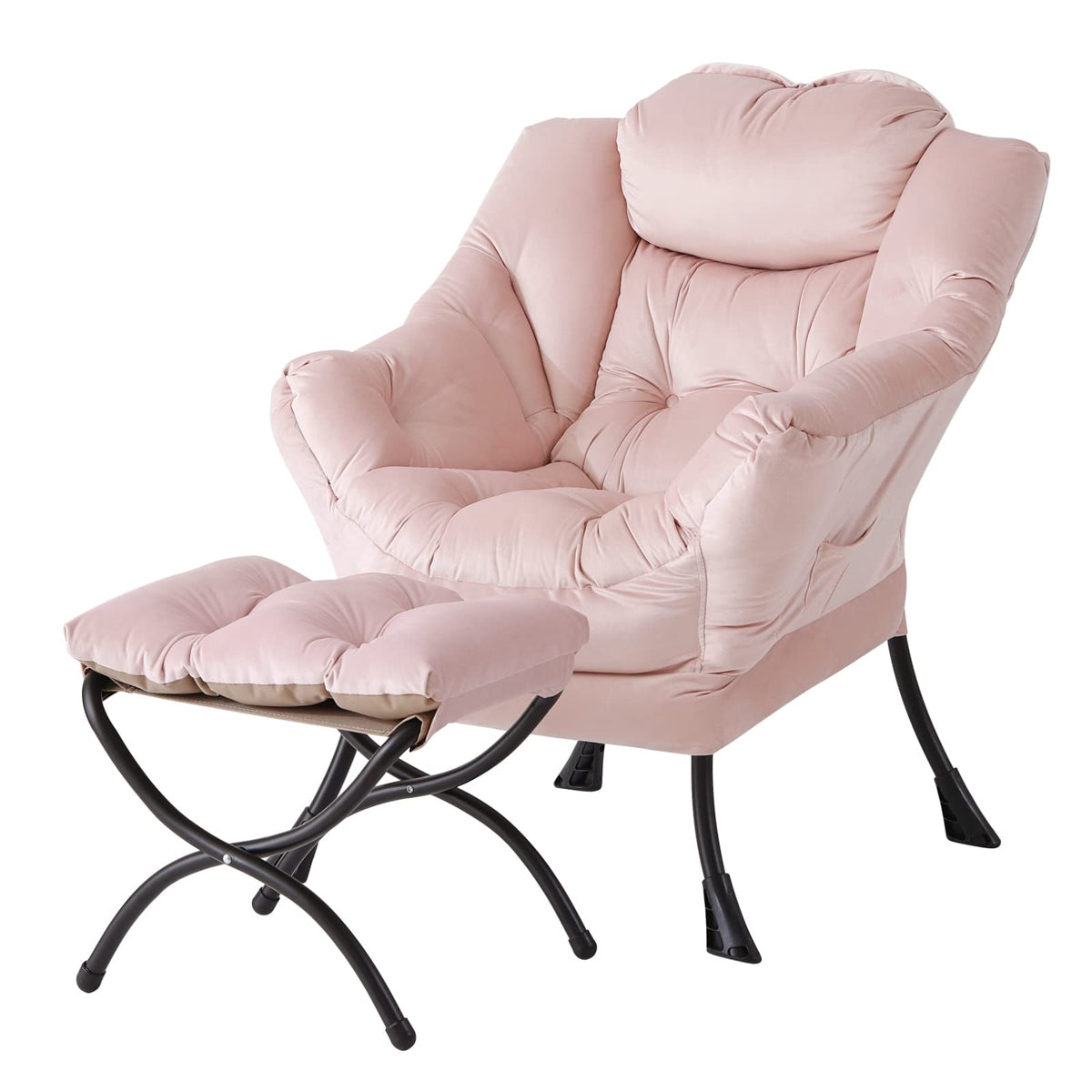 Welnow Lounge Armchair with Ottoman