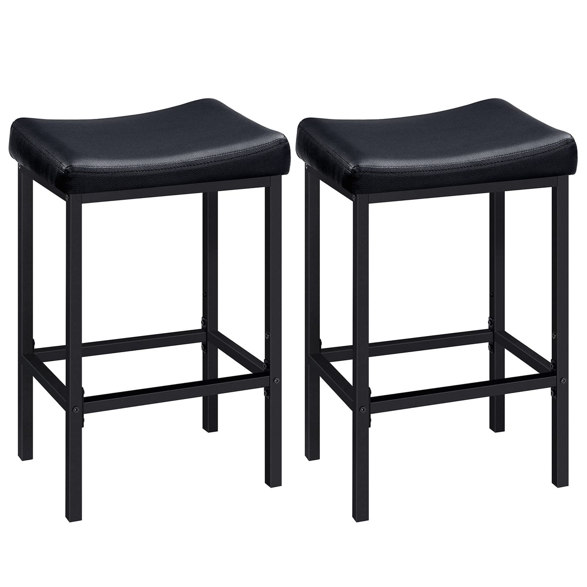 HOOBRO Upholstered Saddle Bar Stools