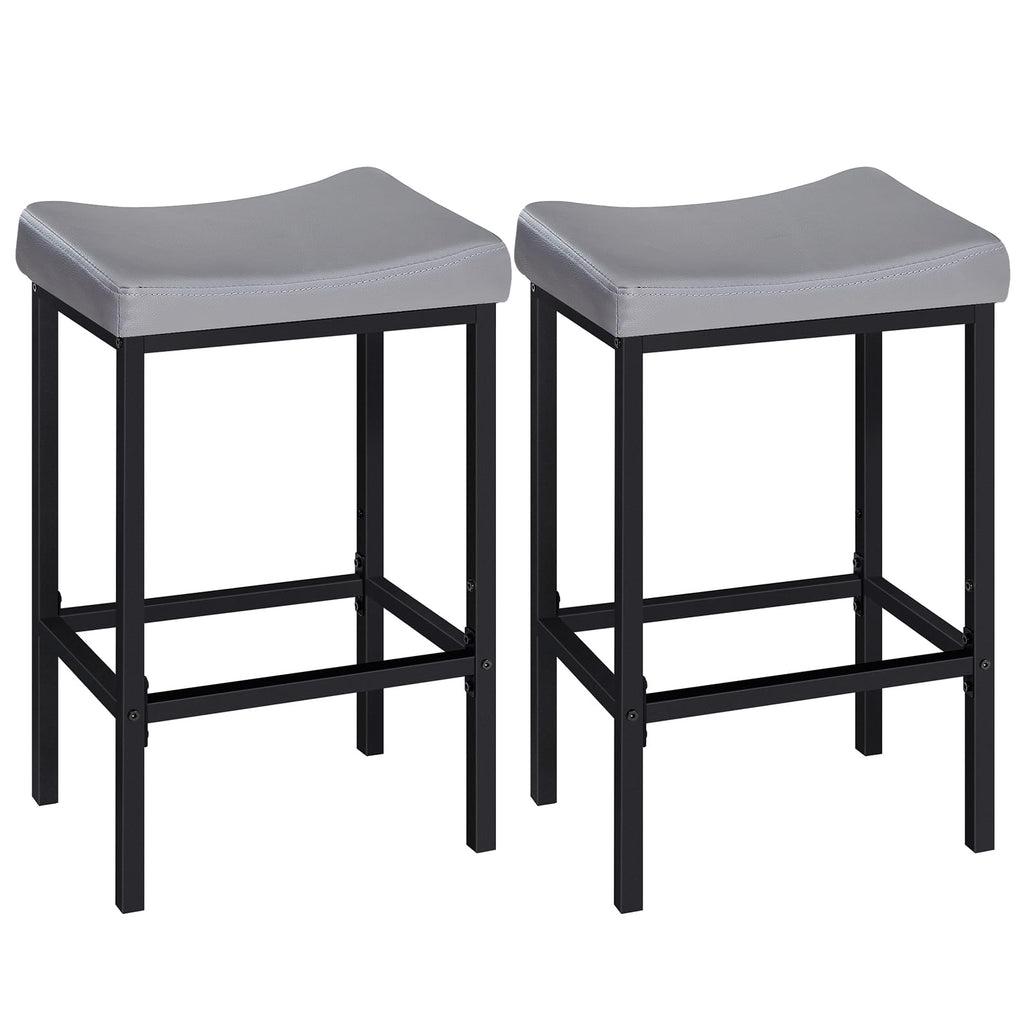 HOOBRO Upholstered Saddle Bar Stools