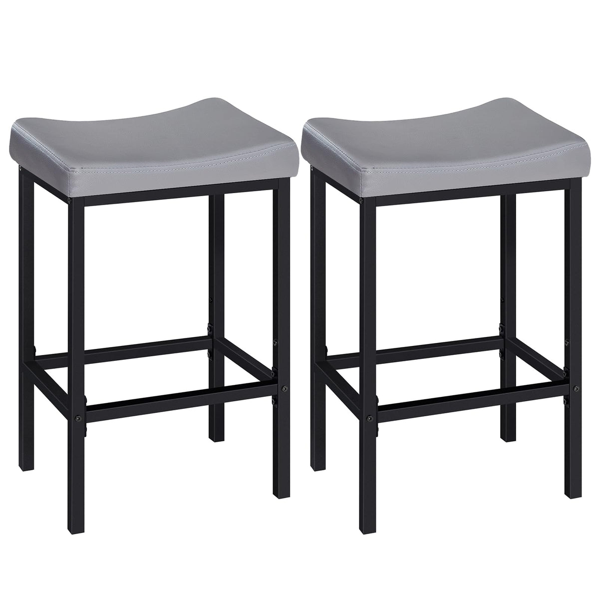 HOOBRO Upholstered Saddle Bar Stools