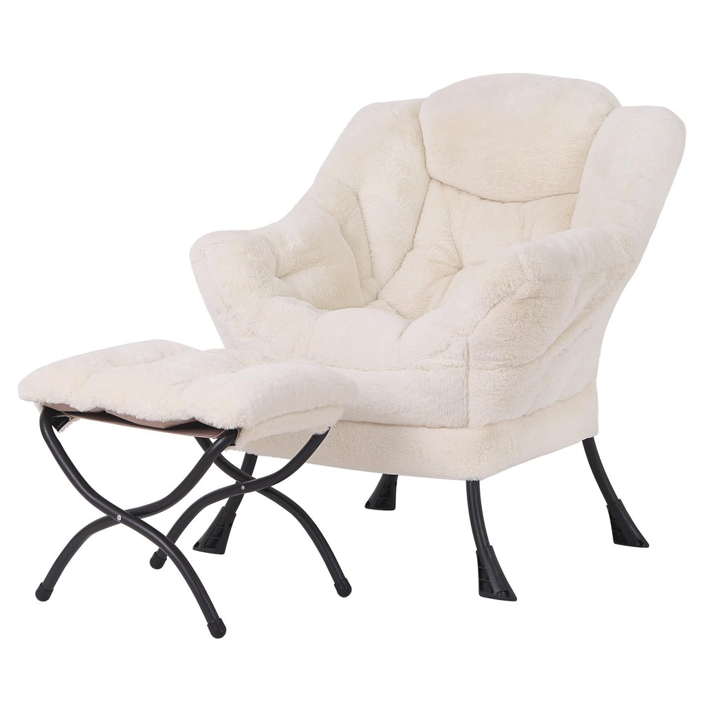 Welnow Lounge Armchair with Ottoman