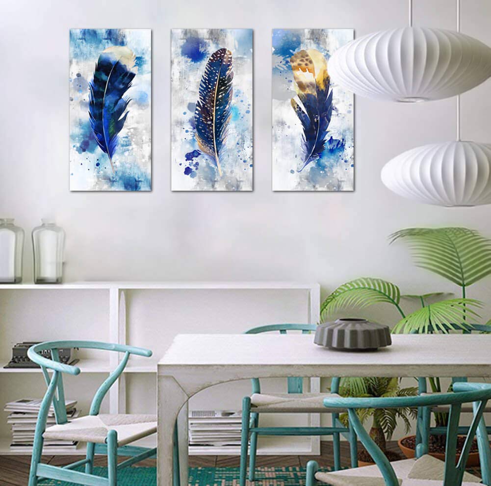 Pogusmavi Large Modern Canvas Wall Art