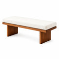 Solid Wood Upholstered Bedroom Bench