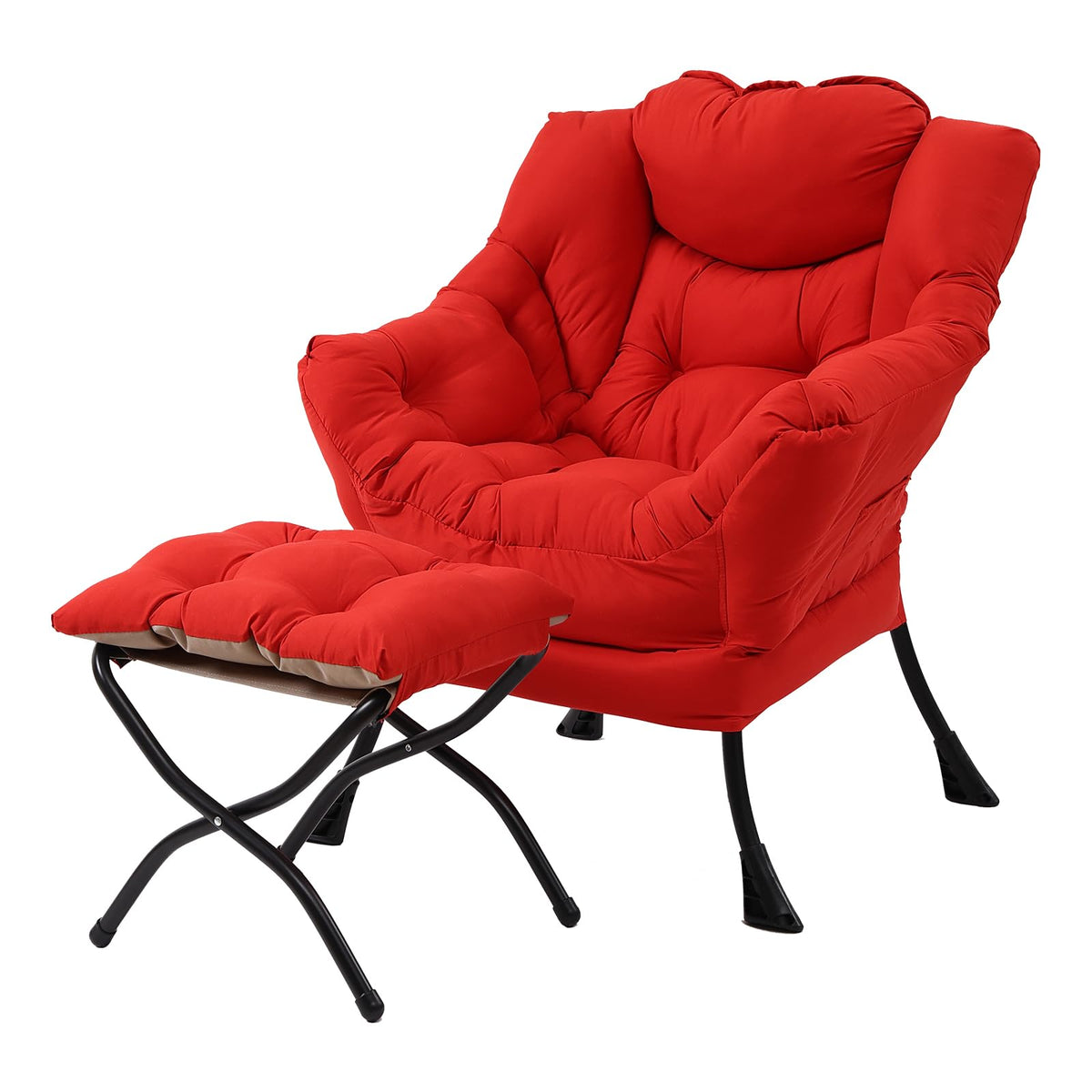 Welnow Lounge Armchair with Ottoman
