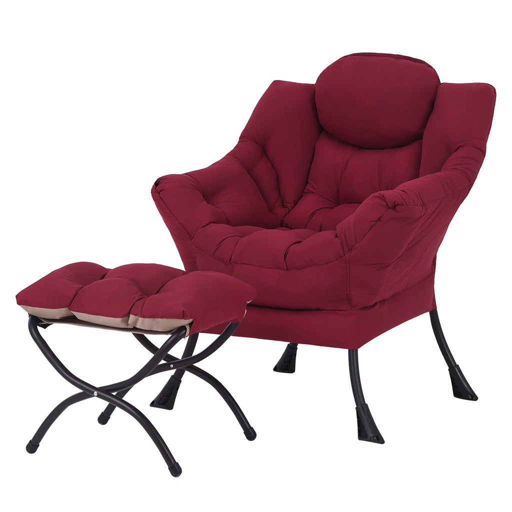 Welnow Lounge Armchair with Ottoman