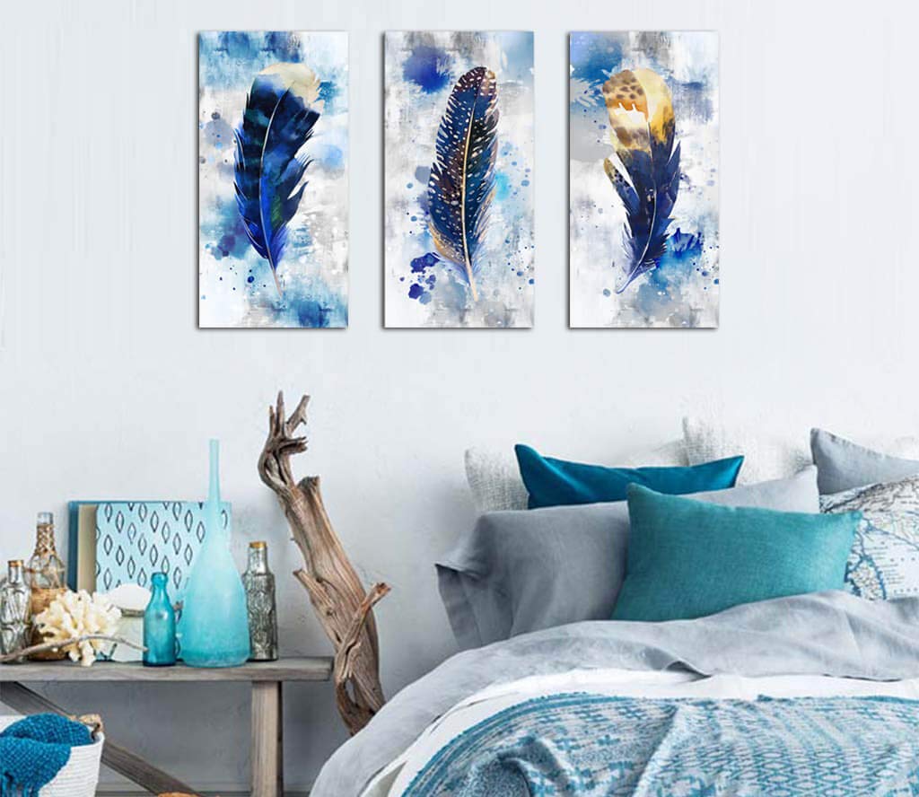 Pogusmavi Large Modern Canvas Wall Art