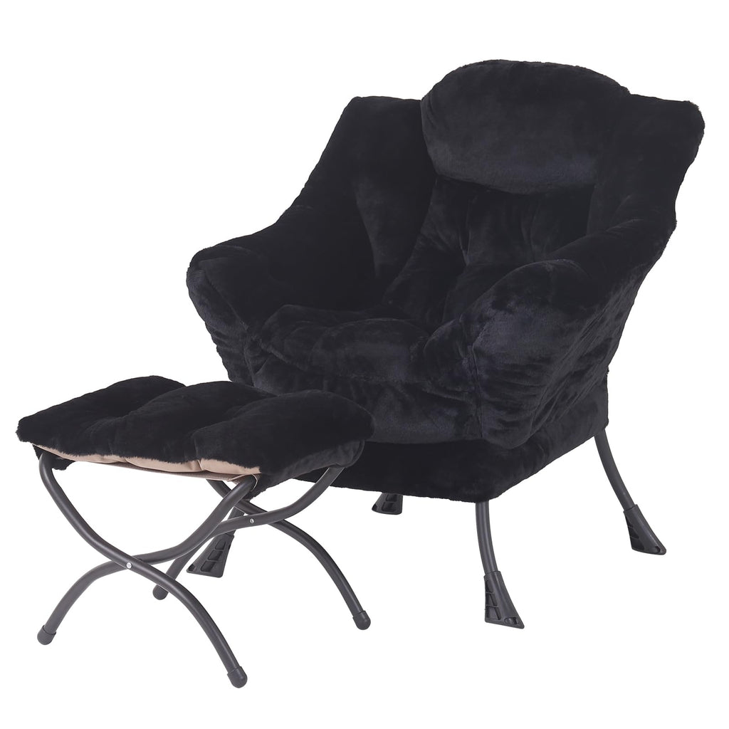 Welnow Lounge Armchair with Ottoman