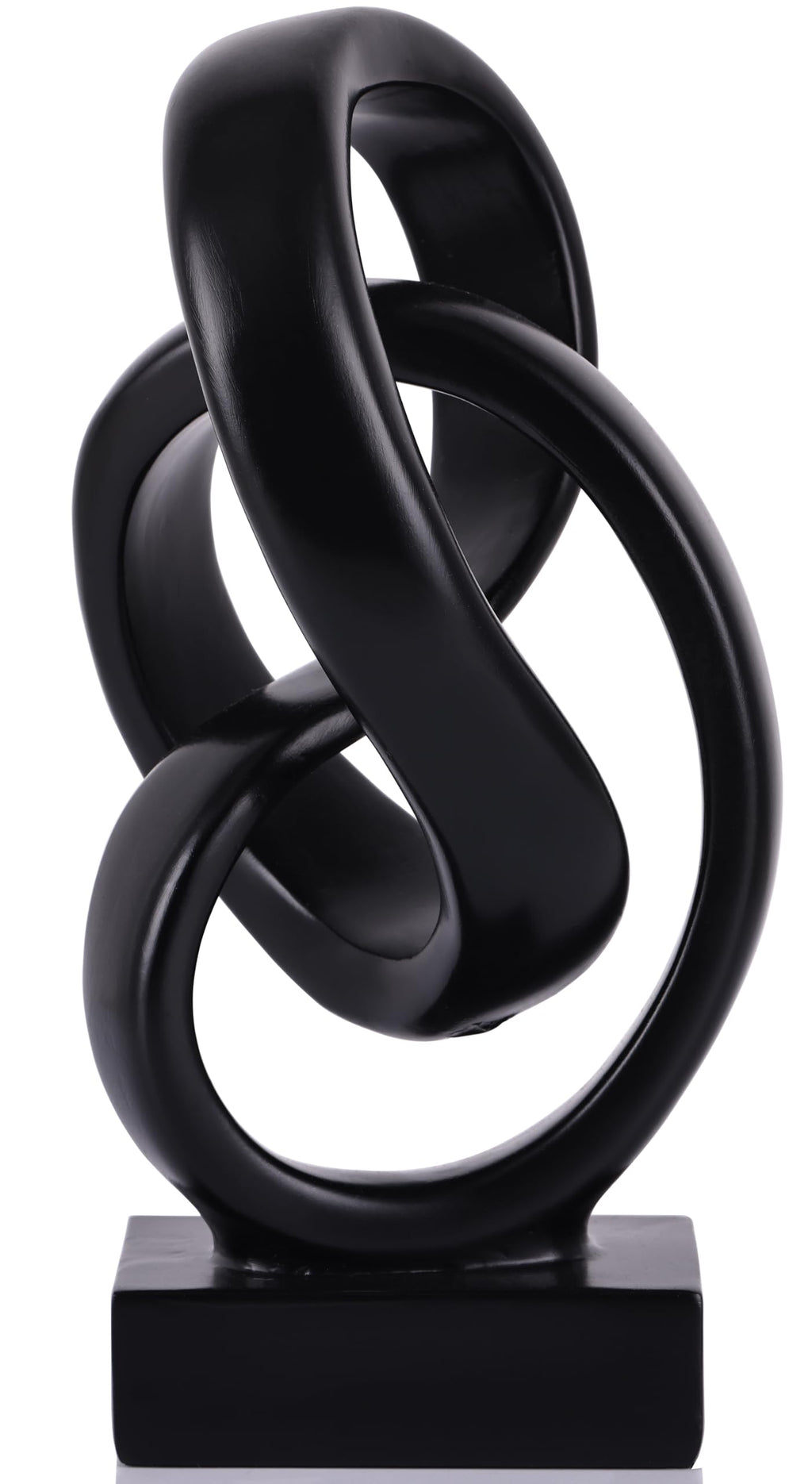 Modern Möbius Knot Resin Sculpture
