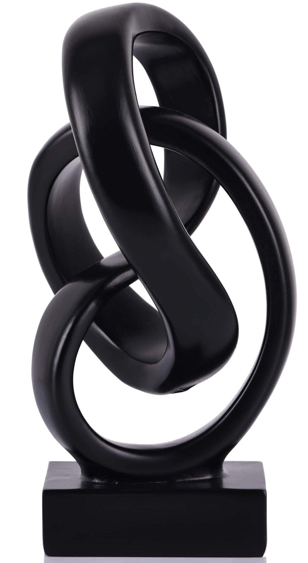 Modern Möbius Knot Resin Sculpture