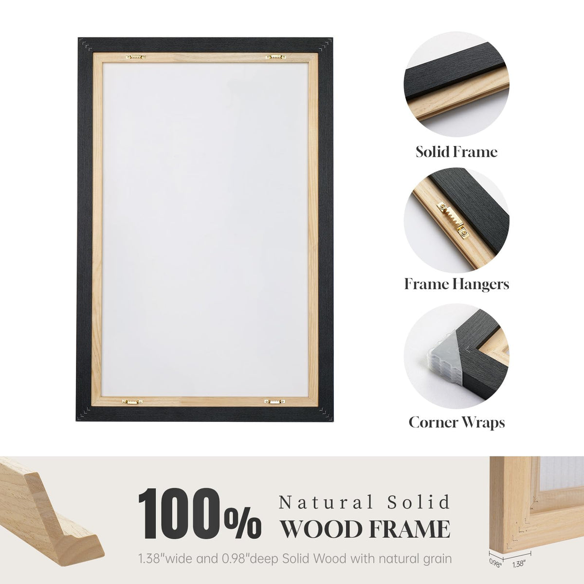 Large Framed Boho Bedroom Wall Art