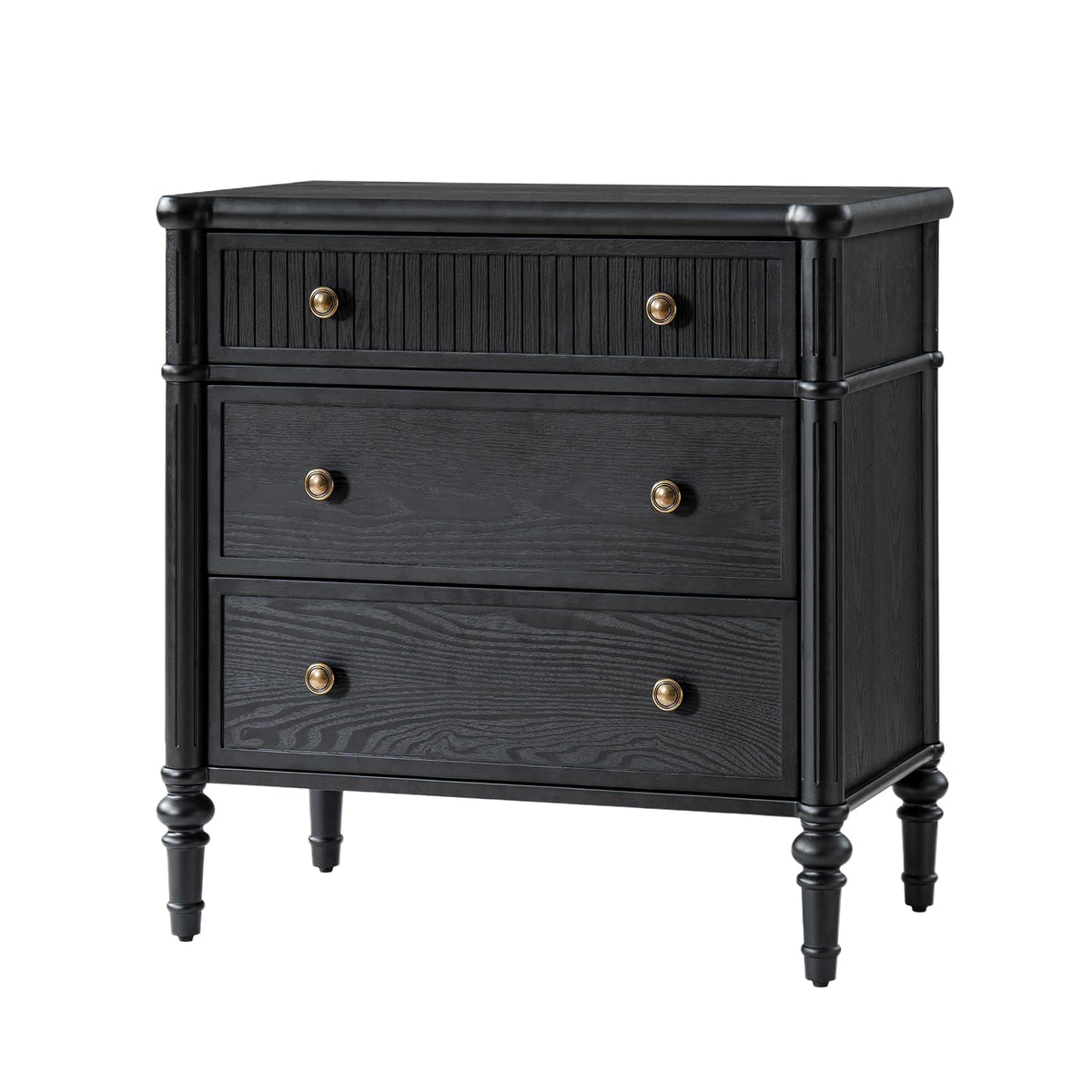 HULALA HOME Fluted Charging Nightstand