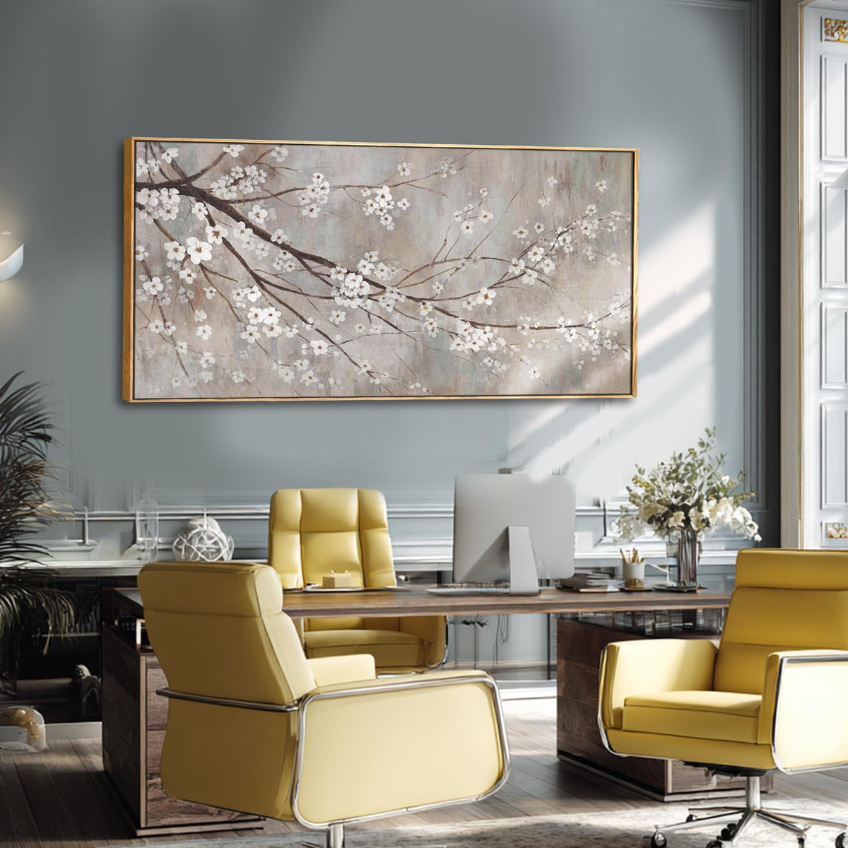 XIANSHOU Abstract Branch Canvas Wall Art