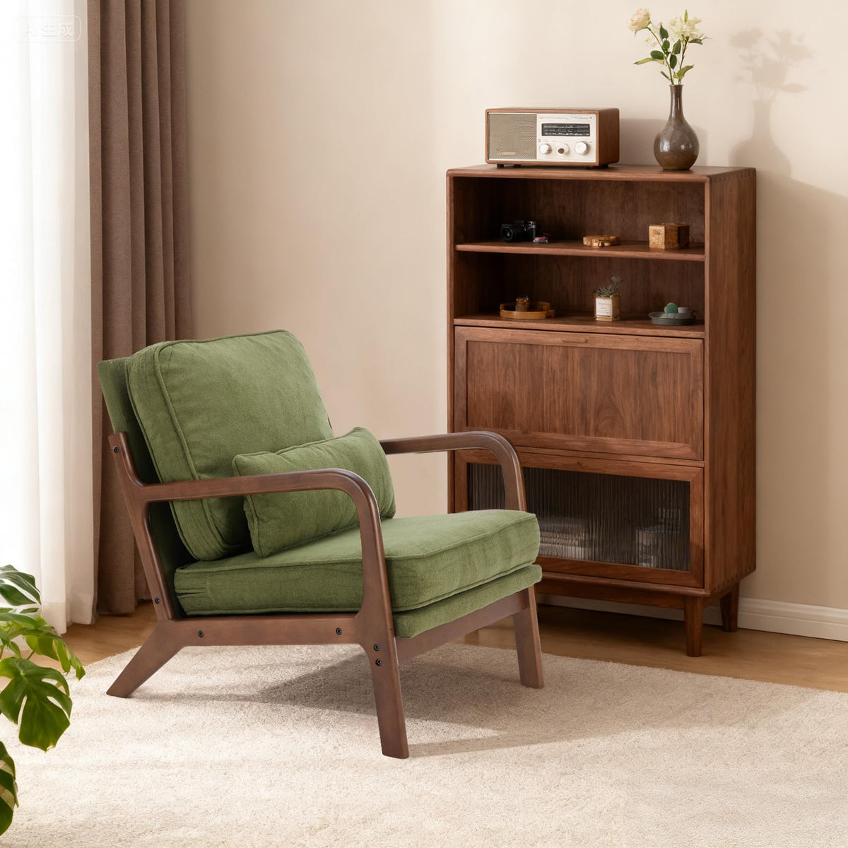 DUMOS Mid-Century Accent Armchair