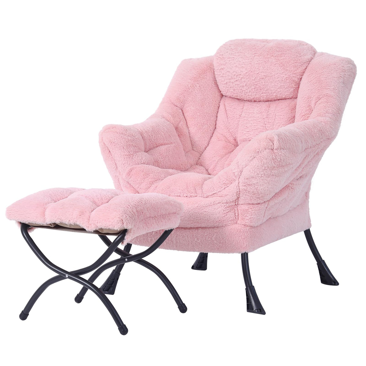Welnow Lounge Armchair with Ottoman