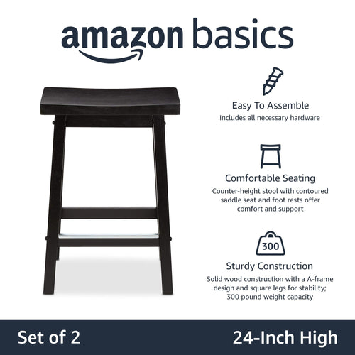 Amazon Basics Wooden Counter Stool