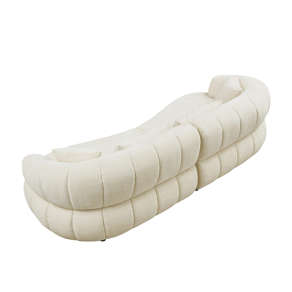 DREAMODERN Curved Four-Seat Sectional Sofa