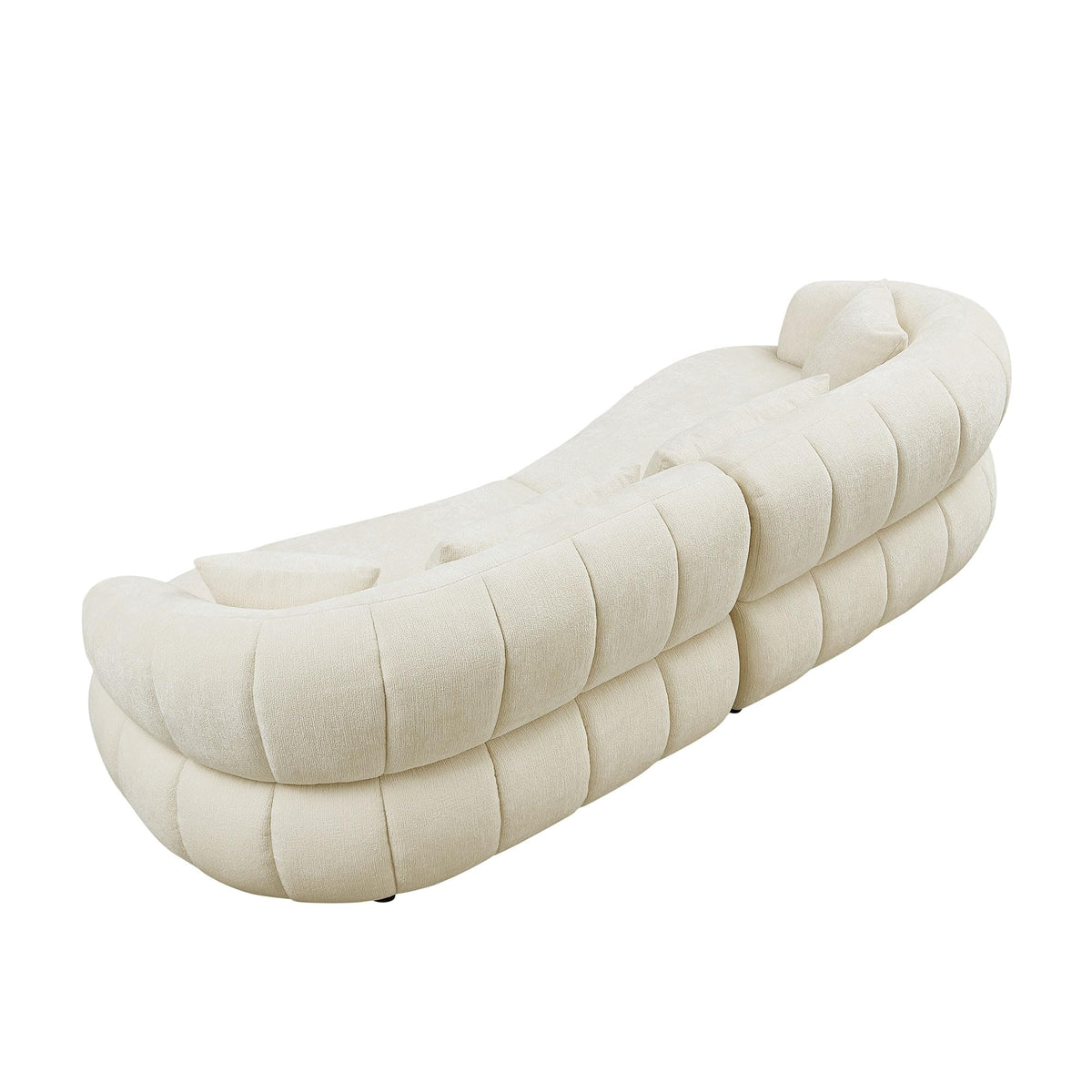 DREAMODERN Curved Four-Seat Sectional Sofa