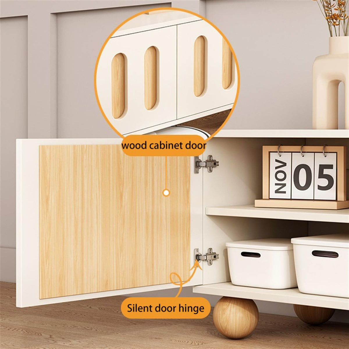 Minimalist Wooden TV Console
